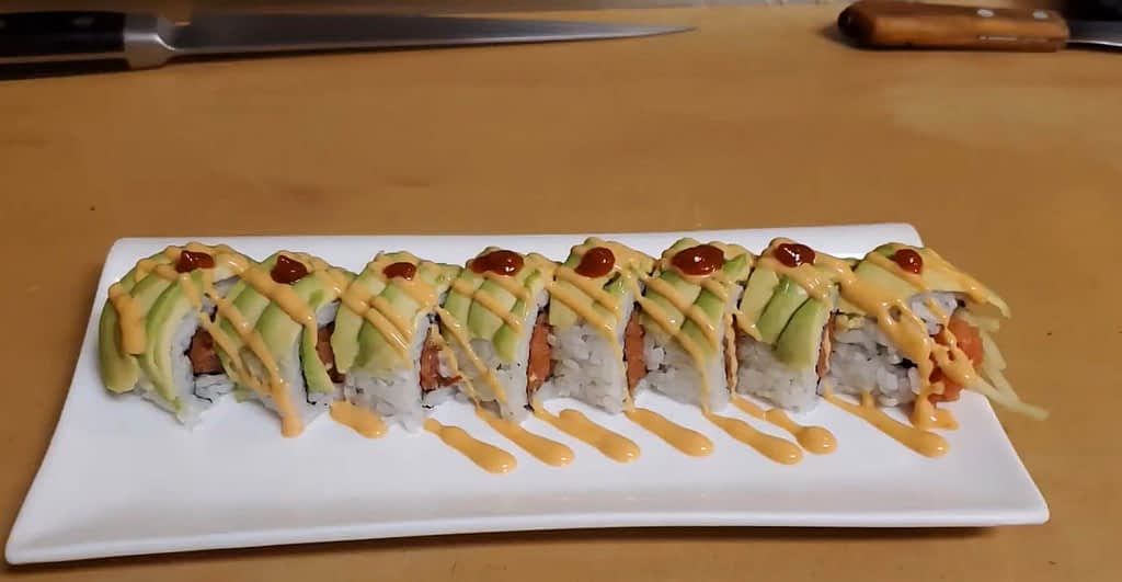 finished 911 sushi roll