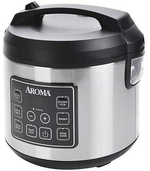 Aroma Housewares 20 Cup Cooked Digital Rice Cooker ARC-150SB 